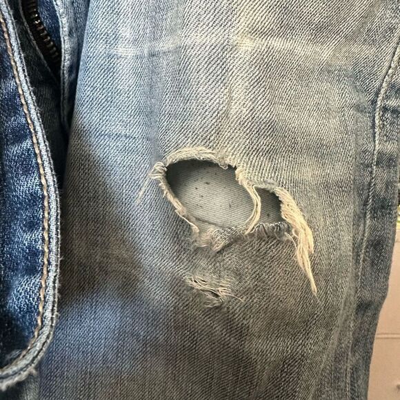 Adriano Goldshmeid The Graduate distressed tailored leg 33x30 jeans - Picture 7 of 7